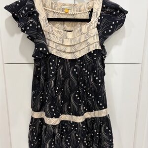 Leifsdottir Black and Cream Kids Dress